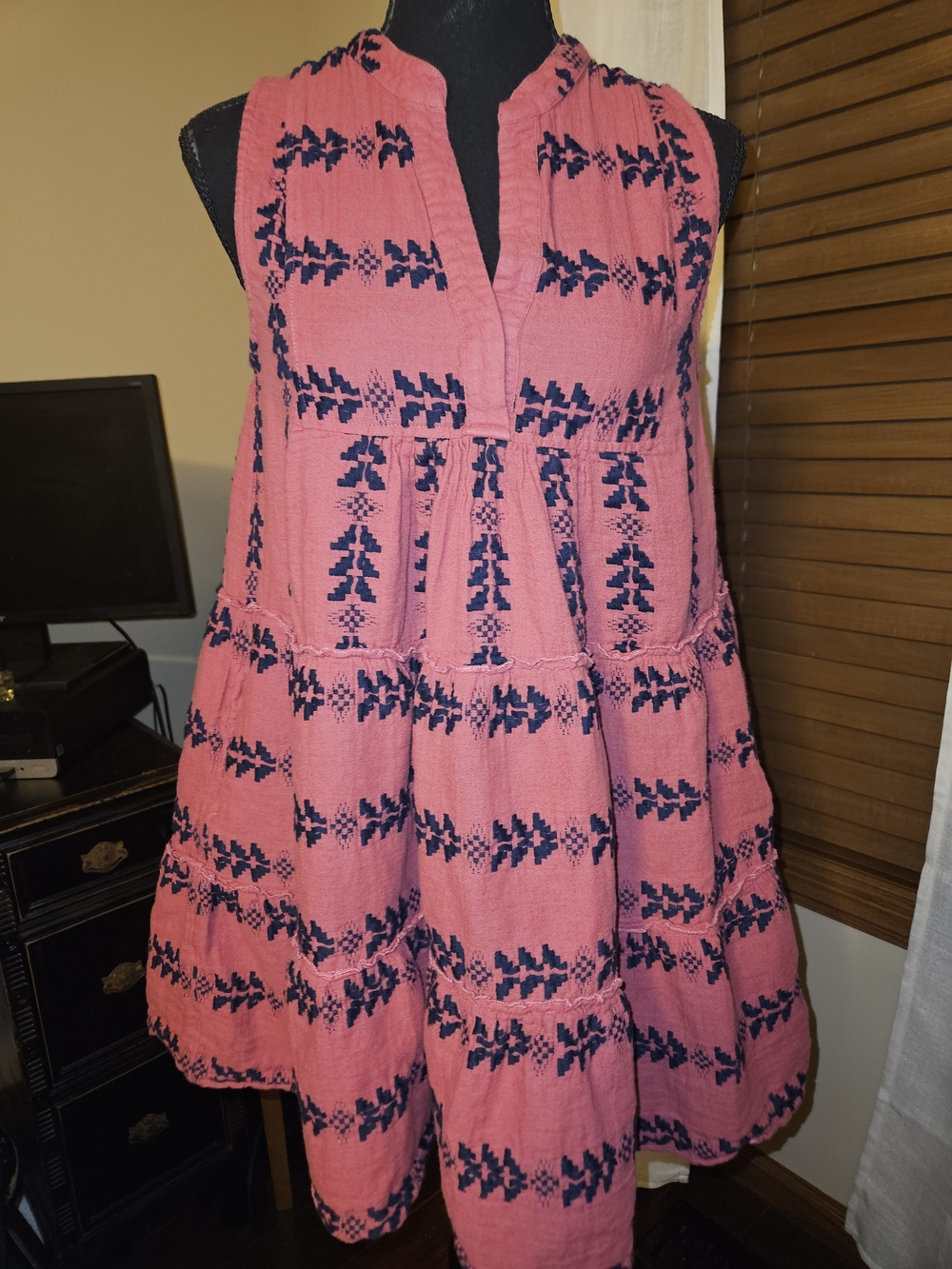 Sleeveless Red/Pink Sundress